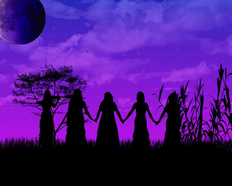 Silhouettes of Five Women