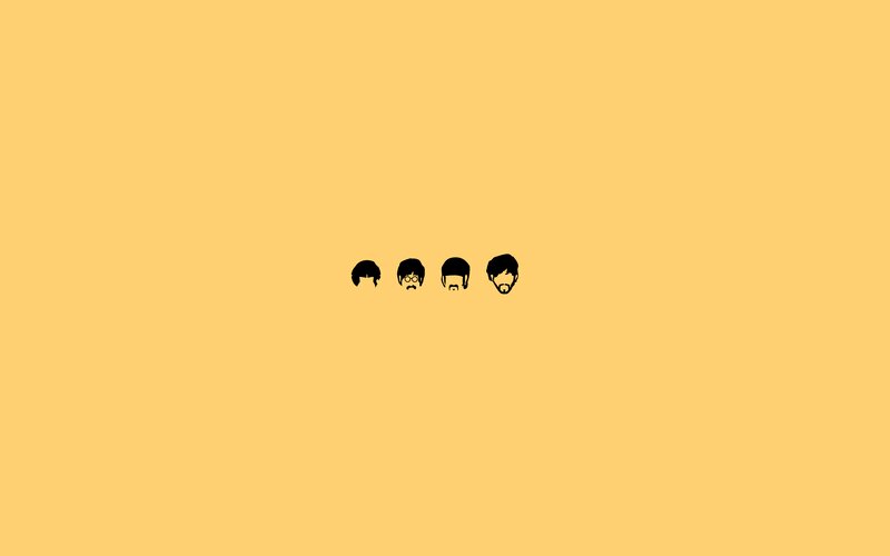 Silhouettes of Four Heads