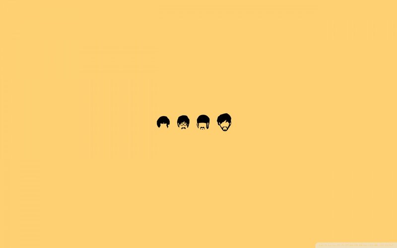 Silhouettes of Four Heads — Yellow
