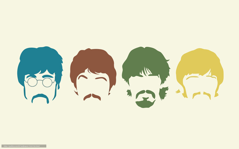Silhouettes of Four Men — Blue, Calm