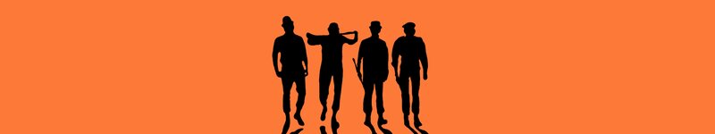 silhouettes of four men