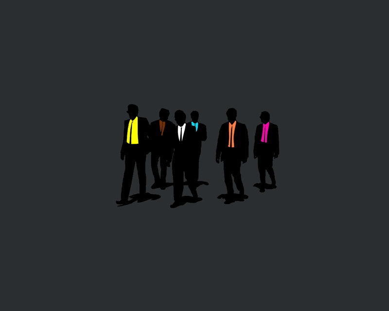 silhouettes of men in suits
