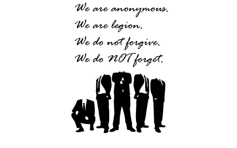 Silhouettes of Men in Suits — Black, Serious, Illustration, Text