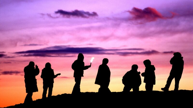 Silhouettes of People