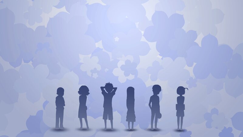 Silhouettes of Six Children