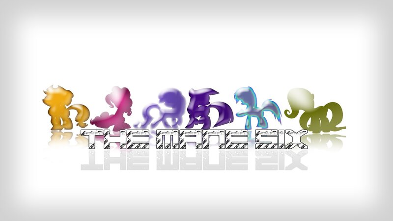 Silhouettes of Six Ponies