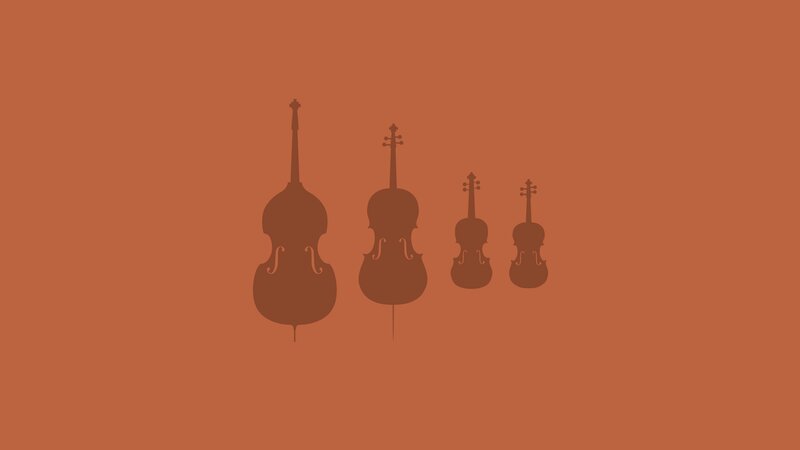 Silhouettes of String Instruments