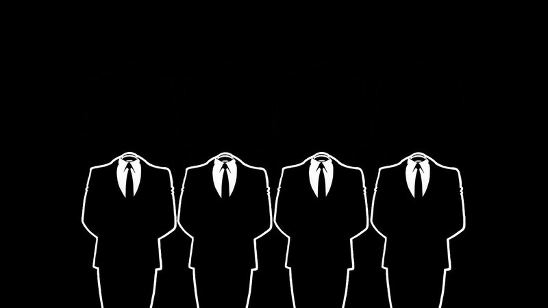 silhouettes of suited figures