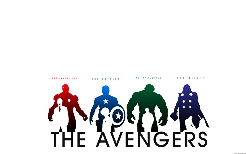Silhouettes of Superheroes — Red, Heroic, Vector Art, Shield