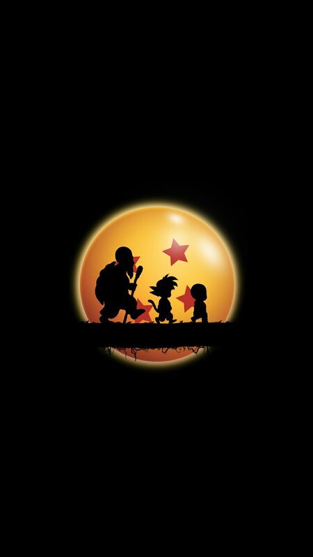 Silhouettes of Three Characters — Black, Dramatic