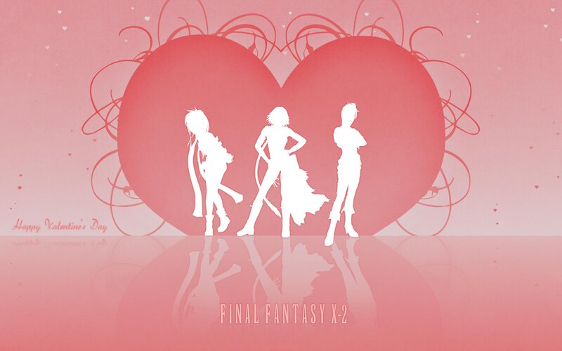 Silhouettes of Three Characters — Pink
