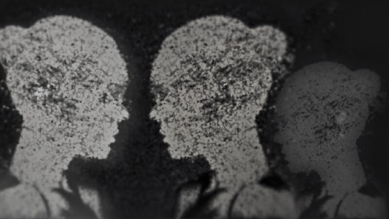 Silhouettes of Three Heads