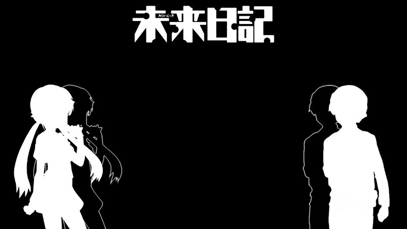 Silhouettes of Two Characters — Black, Dramatic, Anime