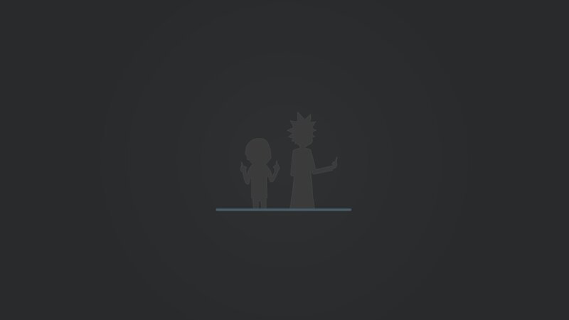 Silhouettes of Two Characters — Black, Neutral