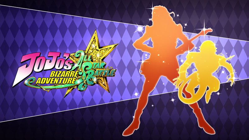 Silhouettes of Two Characters — Purple