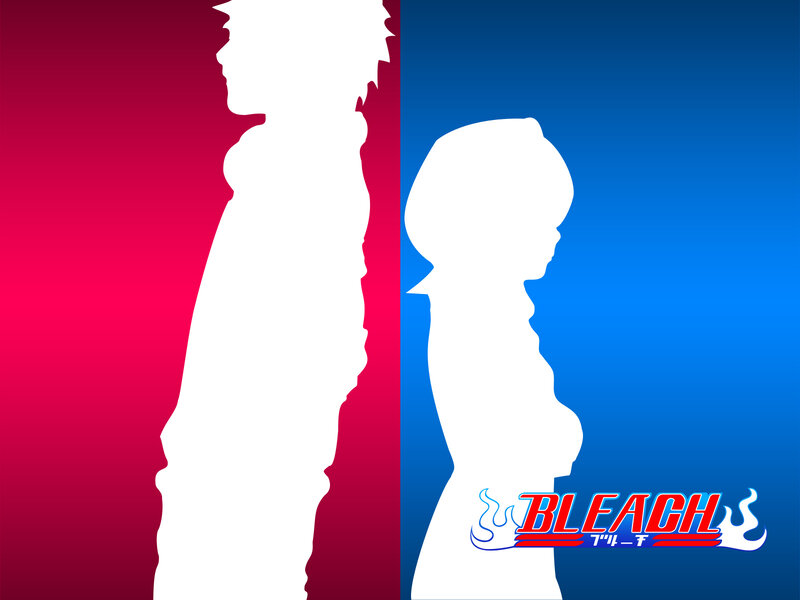 Silhouettes of Two Characters — Red
