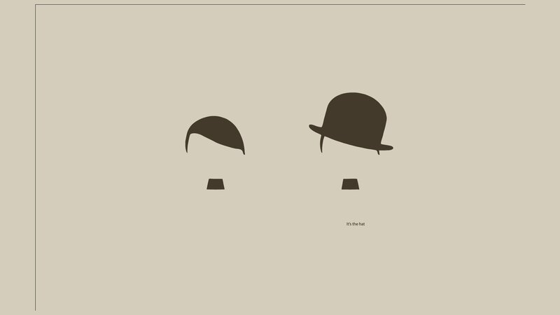 Silhouettes of Two Heads — Beige