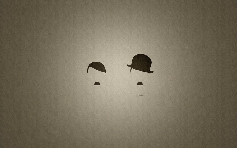 Silhouettes of Two Men