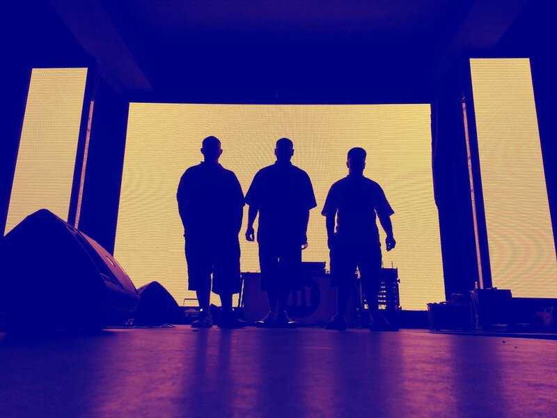 silhouettes on a stage