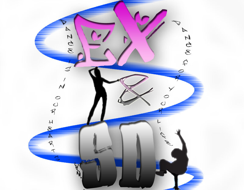 Silhouettes on Abstract Design