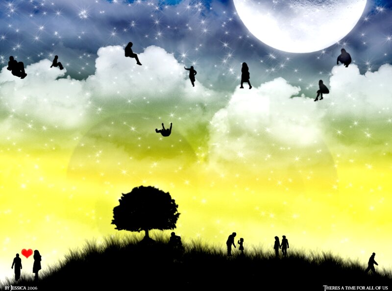 Silhouettes on Clouds