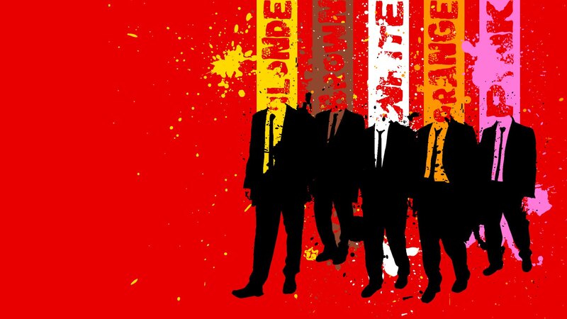 silhouettes with color splashes