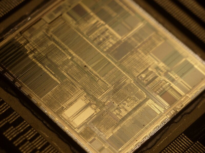 Silicon Wafer with Circuits