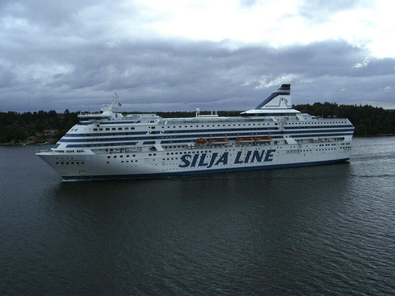 Silja Line cruise ship on water