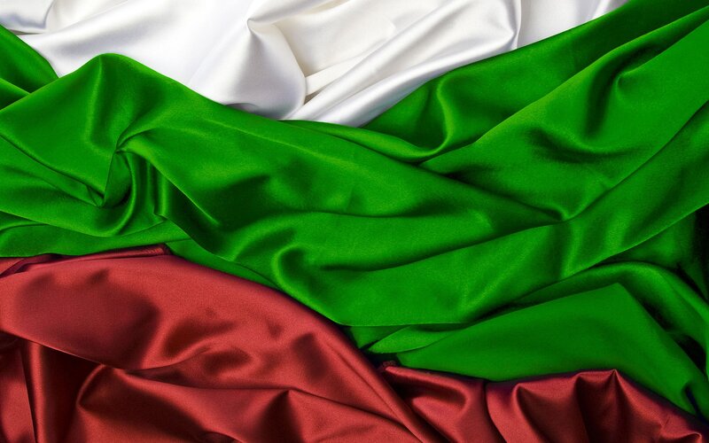 silk fabric in national colors
