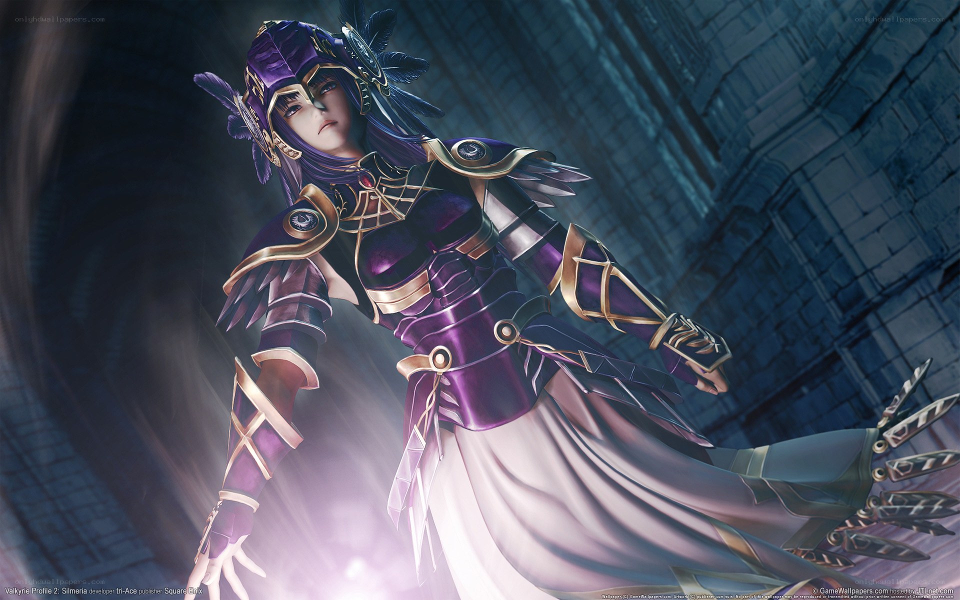 Silmeria in purple armor