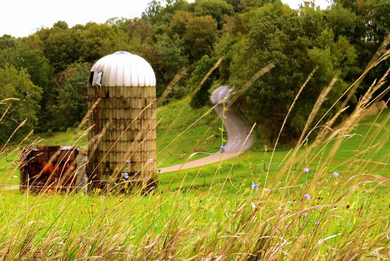 Silos on a Farm