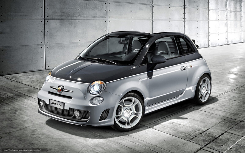 Silver Abarth Car