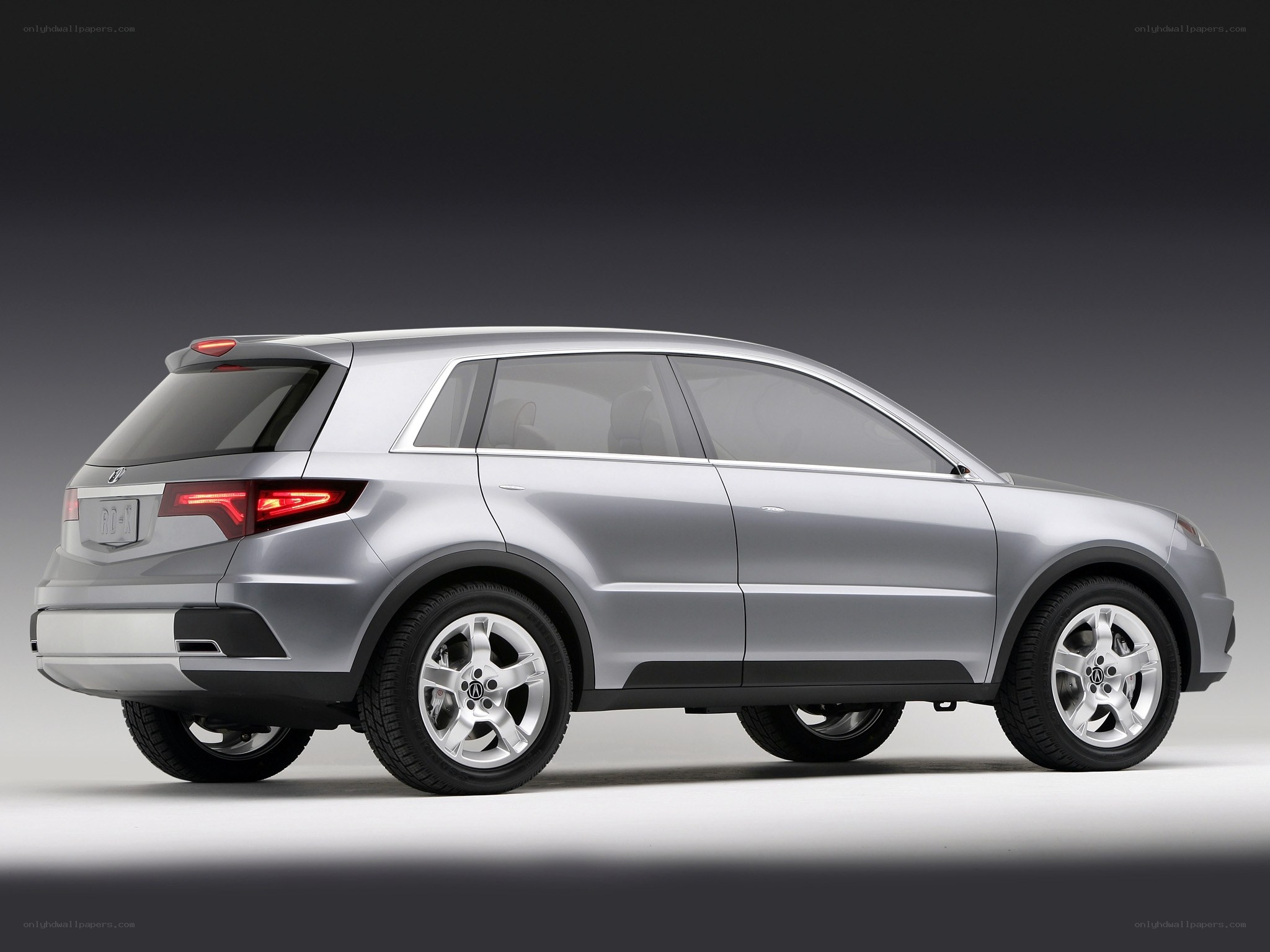 Silver Acura concept car