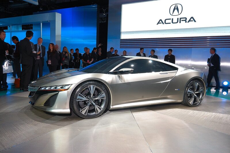 Silver Acura Concept Car — Dramatic, Photograph
