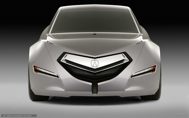 Silver Acura Concept Car — Dramatic