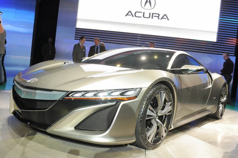 Silver Acura Concept Car — Showroom