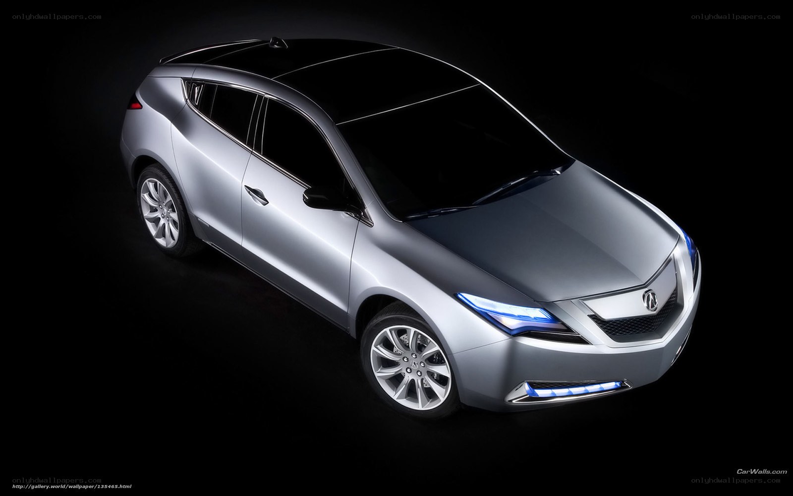 Silver Acura Concept Car