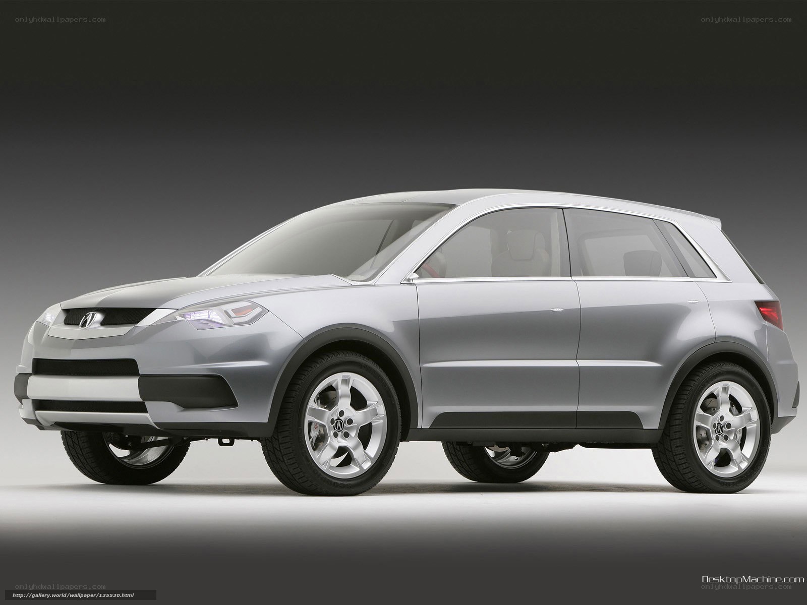 silver acura concept suv