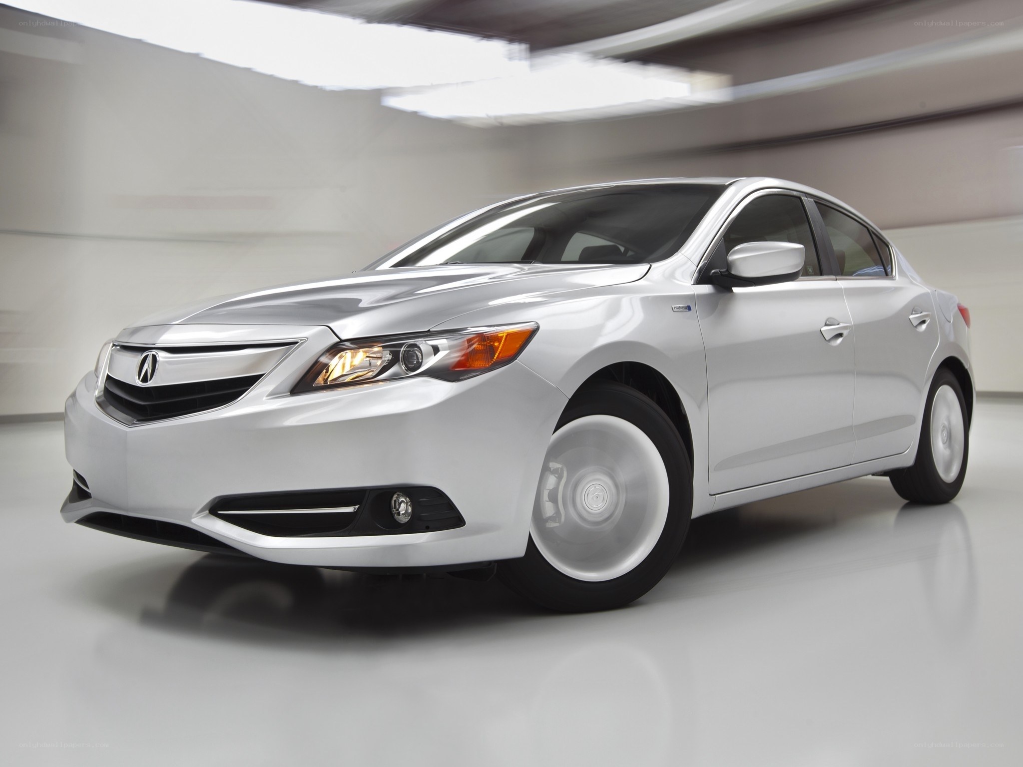 Silver Acura ILX sedan