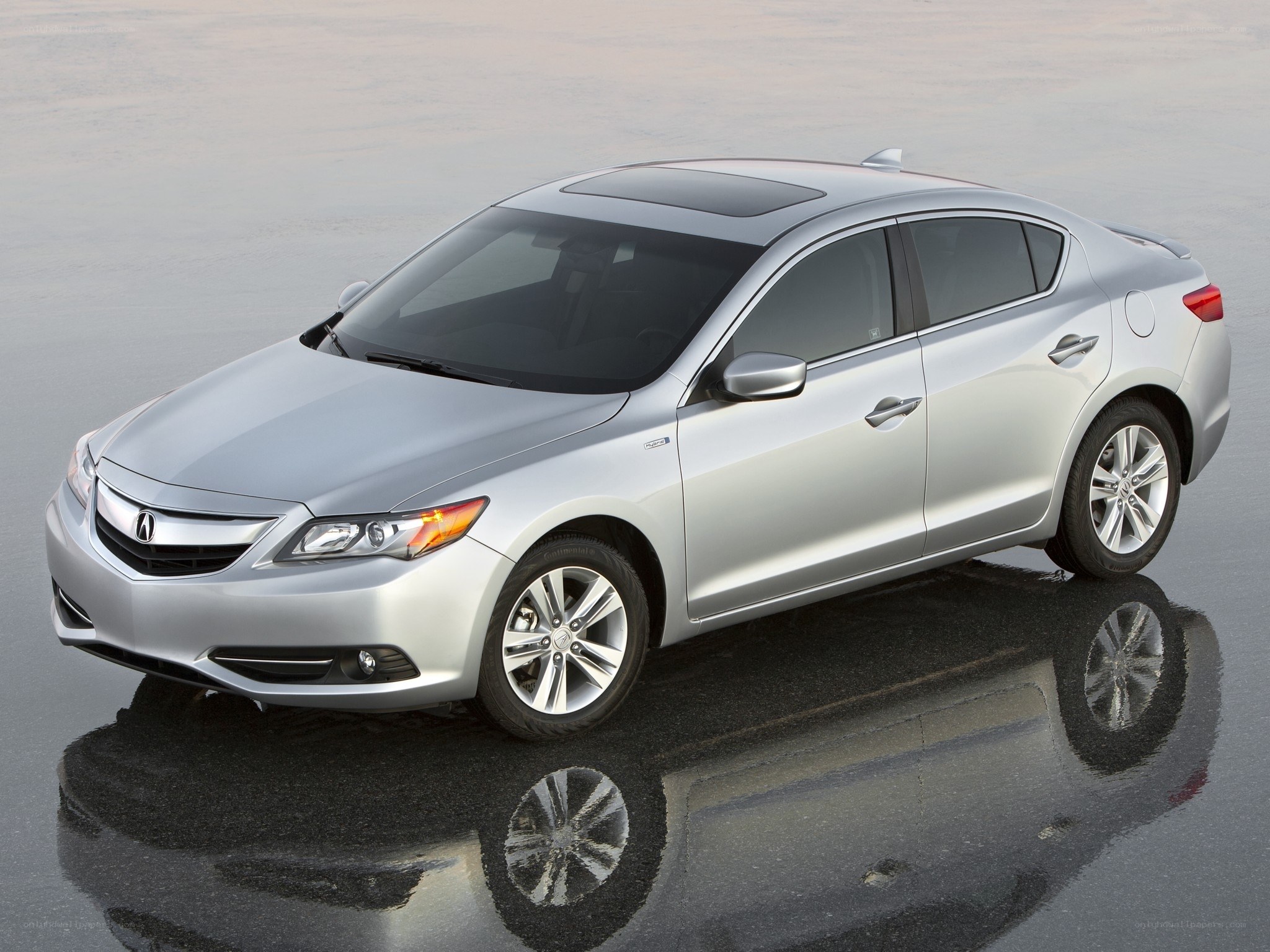 Silver Acura ILX sedan