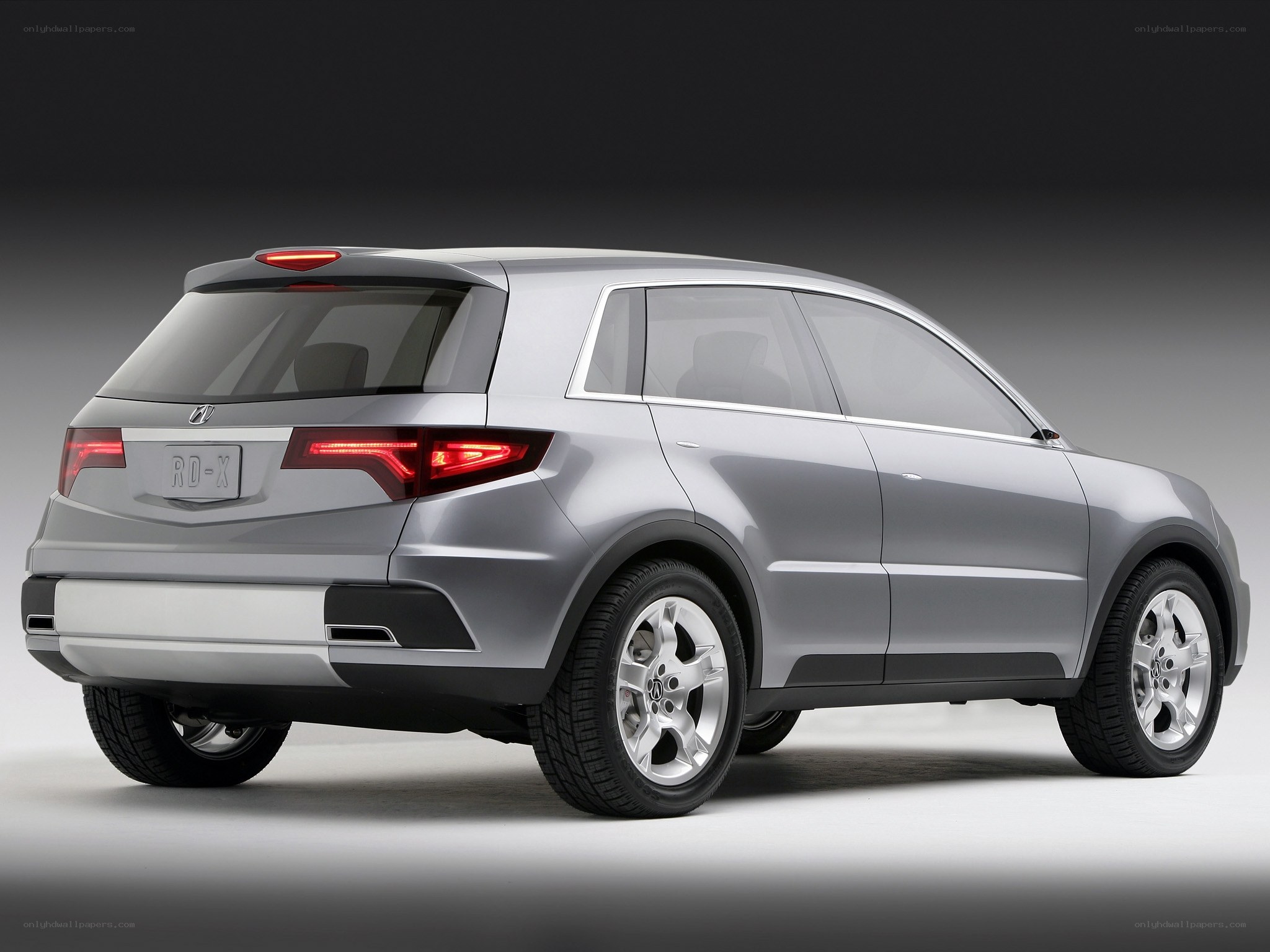 Silver Acura RD-X concept car