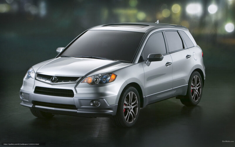 Silver Acura RDX — Dramatic