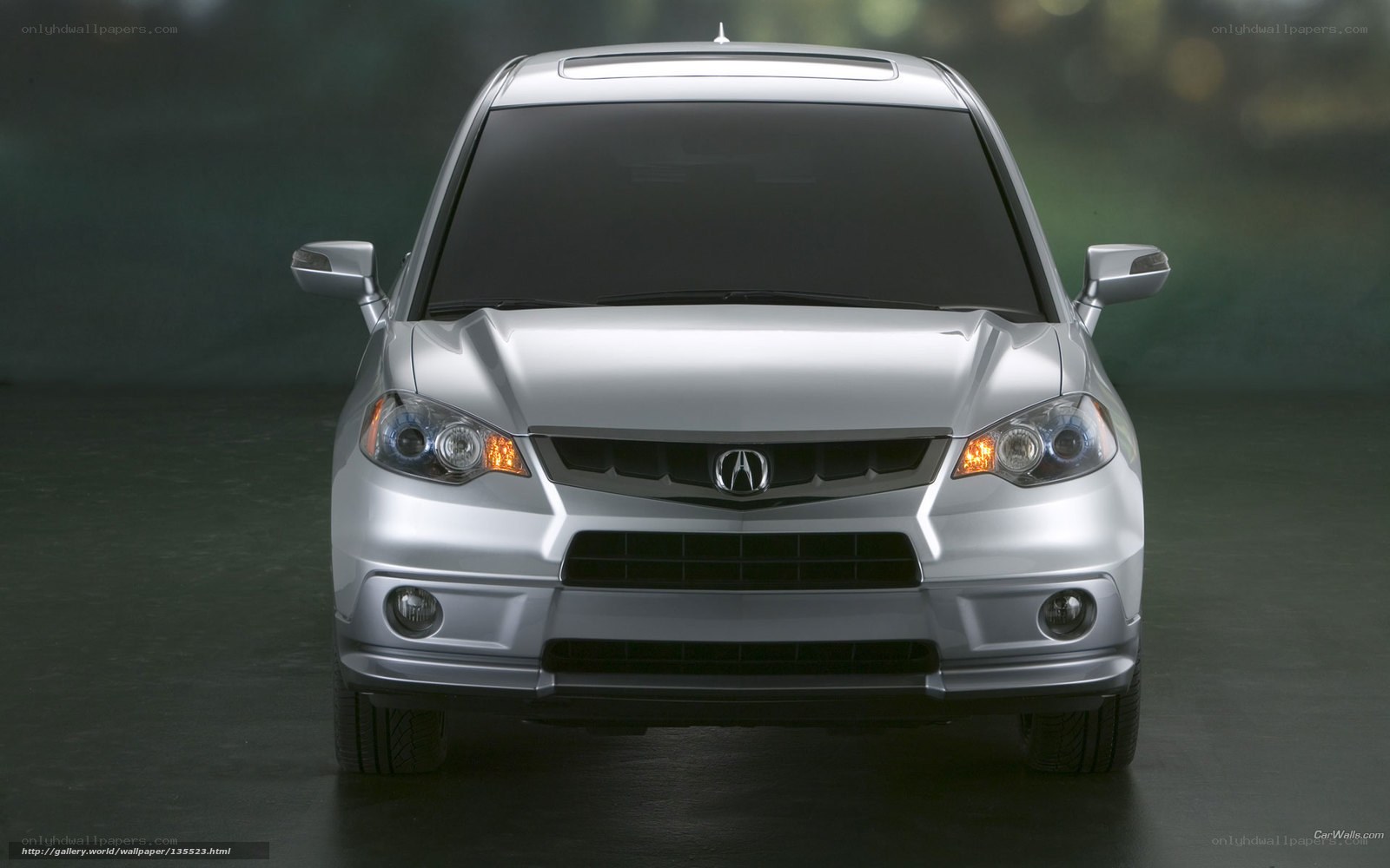 silver acura rdx front view