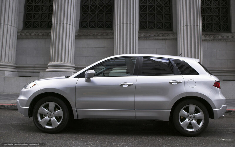 silver acura rdx parked