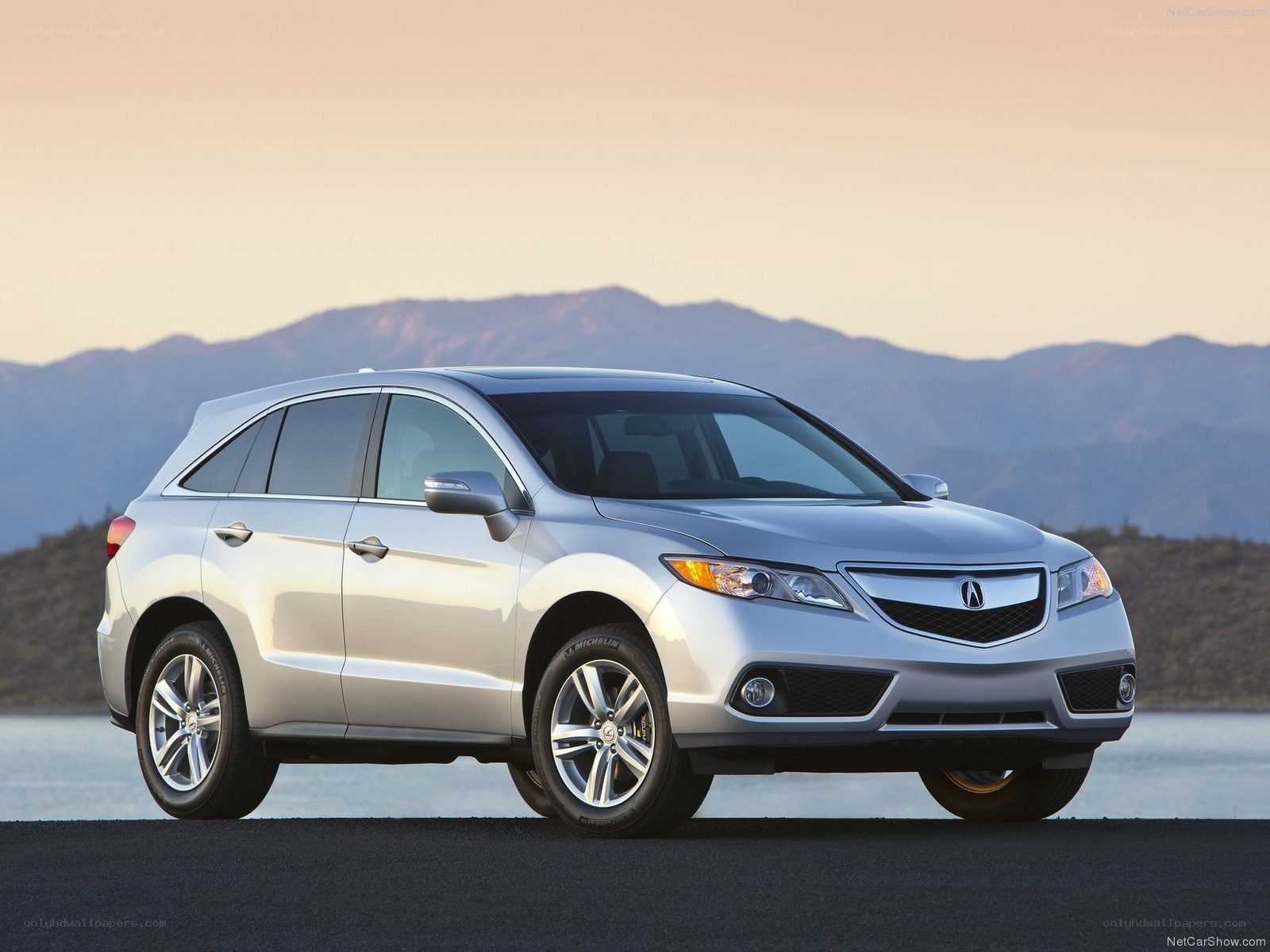 silver acura rdx suv