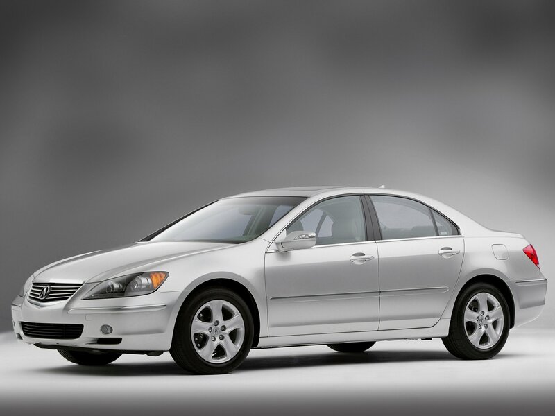 silver acura rl sedan