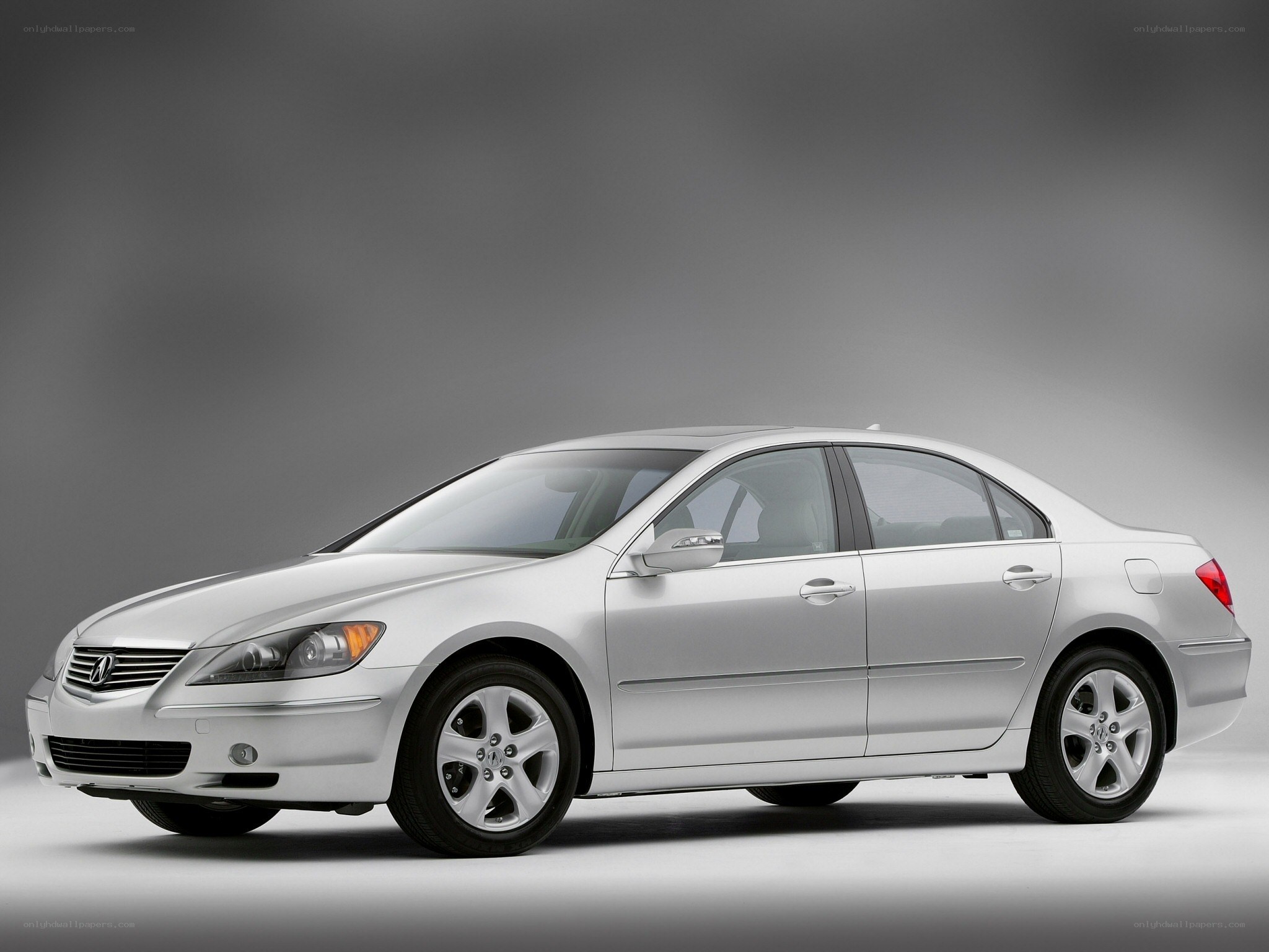 silver acura rl sedan