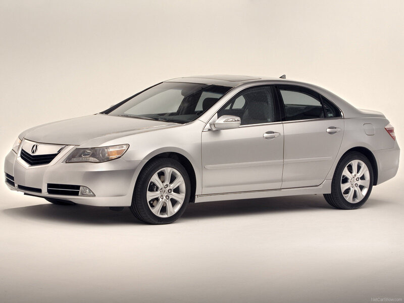 Silver Acura RL Sedan — Neutral, Photograph, Car, Wheels