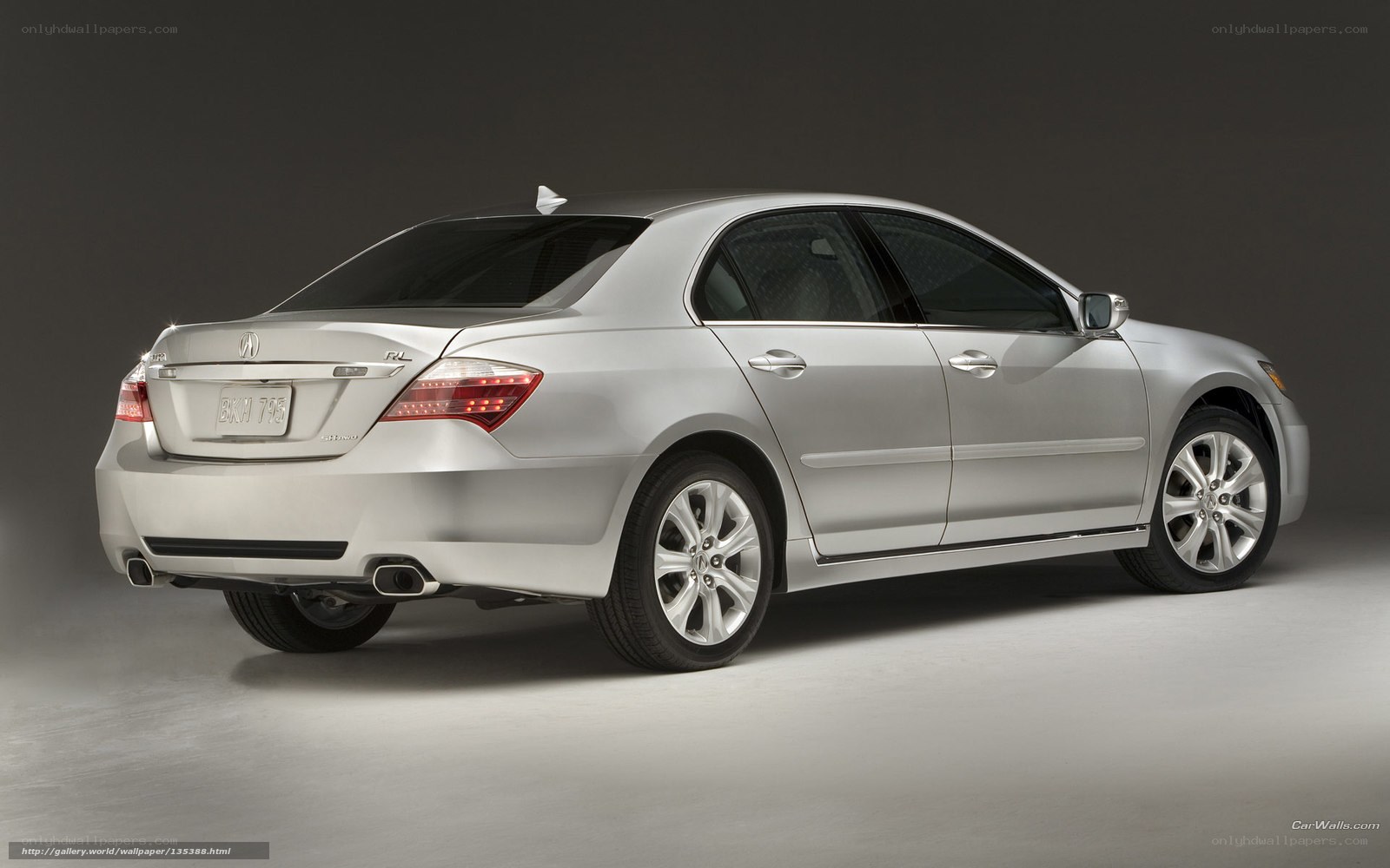 silver acura rl sedan