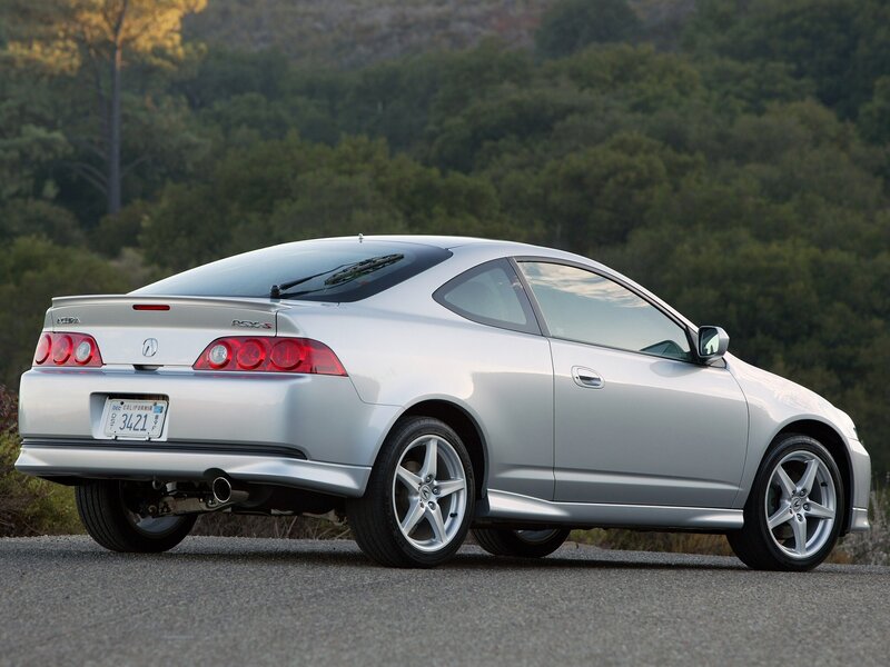Silver Acura RSX-S Coupe